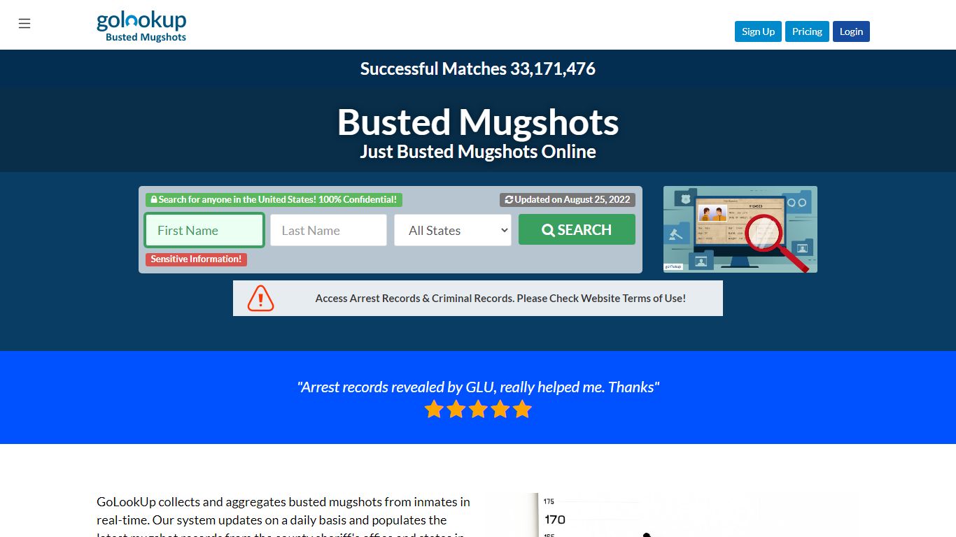 Busted Mugshots | Just Busted Mugshots | GoLookUp